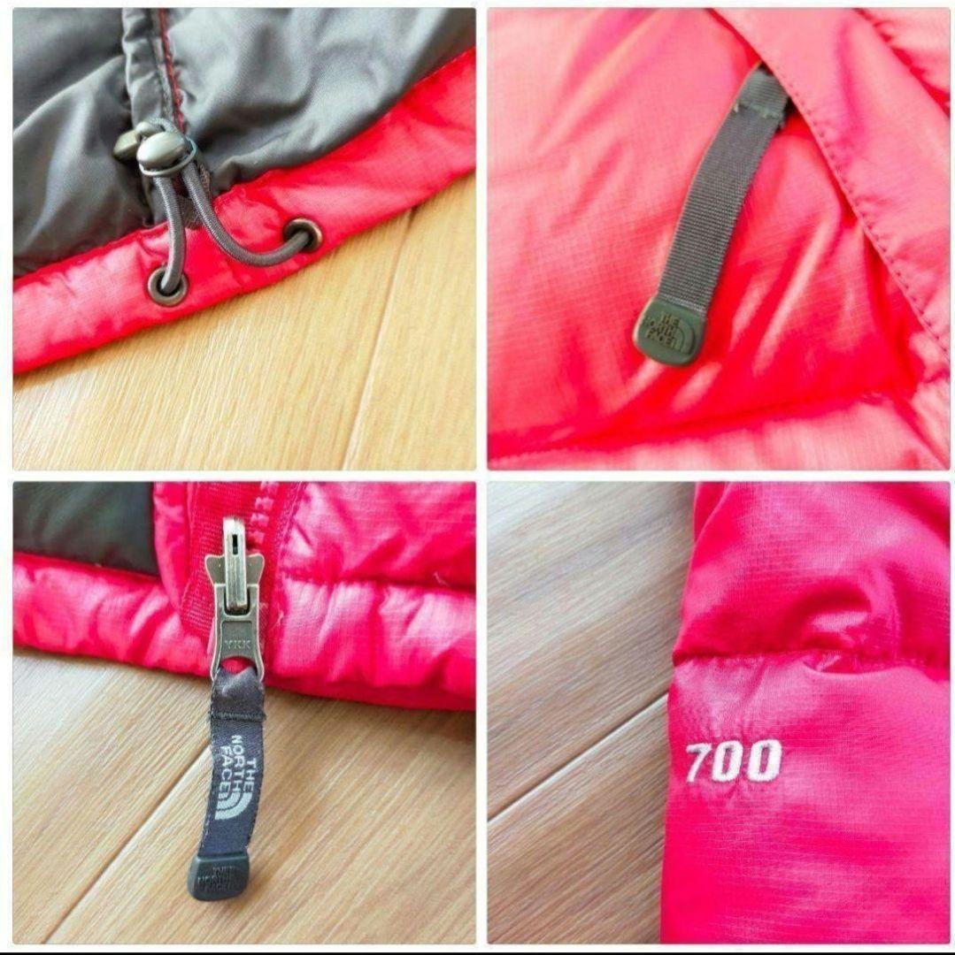 ノースフェイス ヌプシメンズXS 700フィル ダウンジャケット レッド