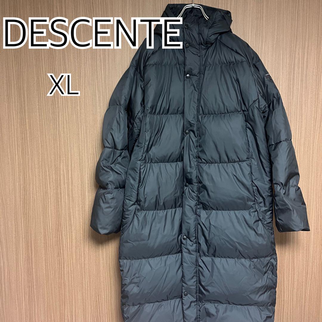 大きいサイズ【DESCENTE】ベンチコート ブラック XL