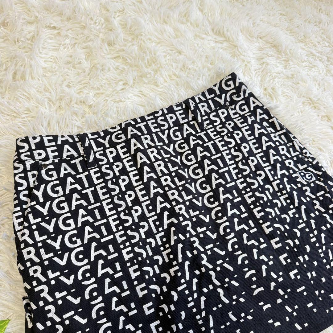 【パーリーゲイツ】美品 スカート 総柄 グラデーション 2サイズ レディース