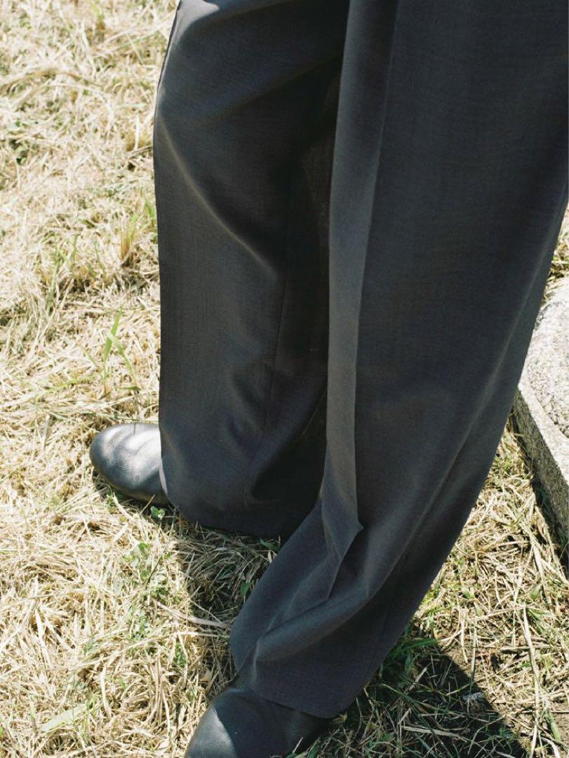 パンツ lidnm SUPER LIGHT WOOL TROUSERS M