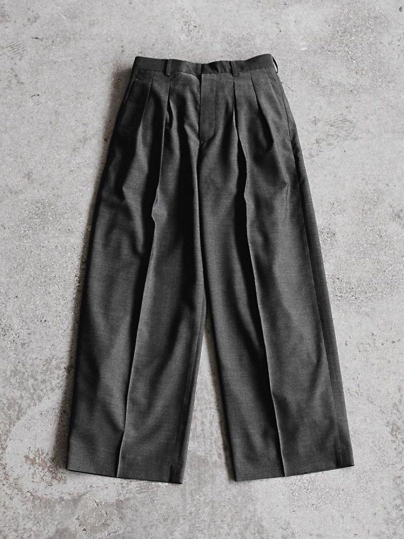 パンツ lidnm SUPER LIGHT WOOL TROUSERS M