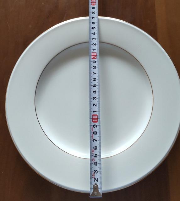 ノリタケ ボーンチャイナ 21/27cm 各3枚 計6枚 皿 プレート 白