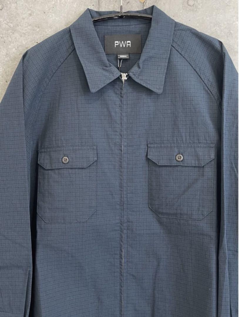 ジャケット・アウター PWA DRY ZIP-UP SWING SHIRT PWA / DRY ZIP-UP SWING SHIRT NAVY CHECK | THE NEWAGE CLUB