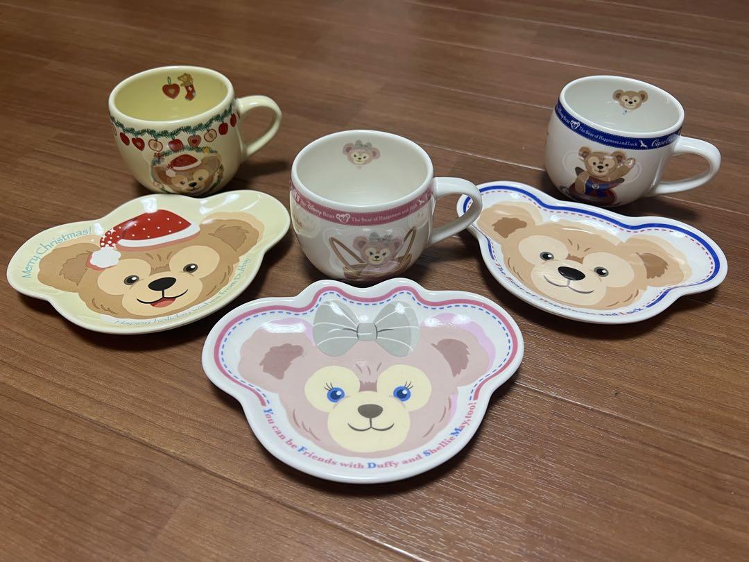 ★ ディズニーシーダッフィースーベニアカップお皿クリスマスセット