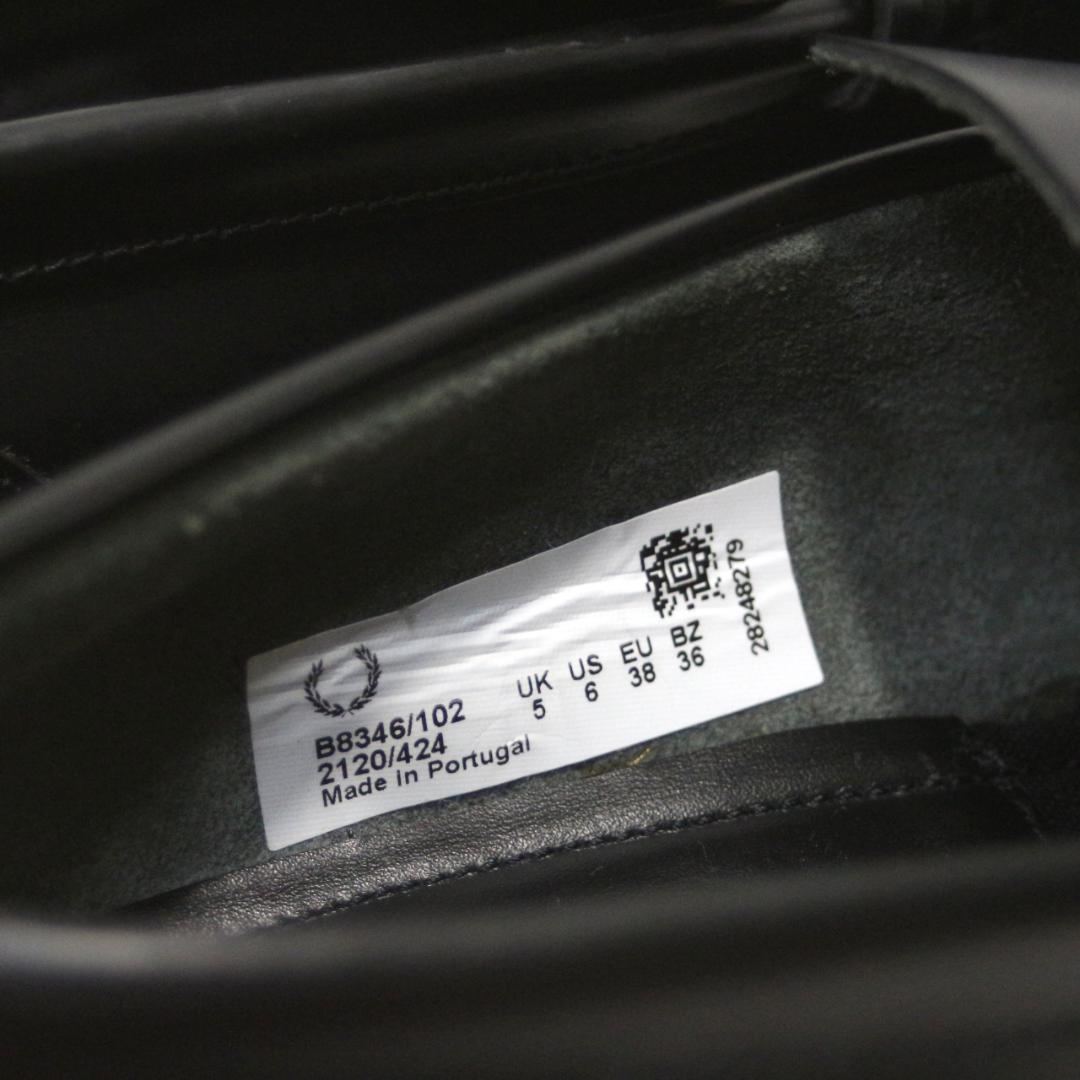 未使用級 フレッドペリー CHAIN LOAFER 厚底 レザー ローファー