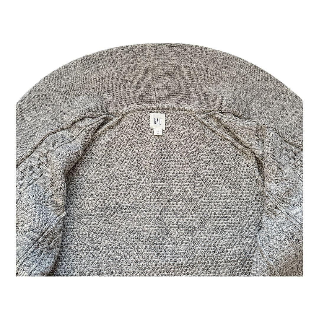 GAP・ギャップ】グレー ケーブルニット カーディガン - メルカリ