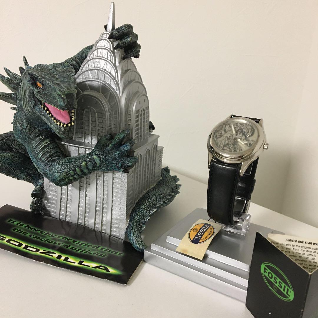 希少 レトロ FOSSL GODZILLA 腕時計