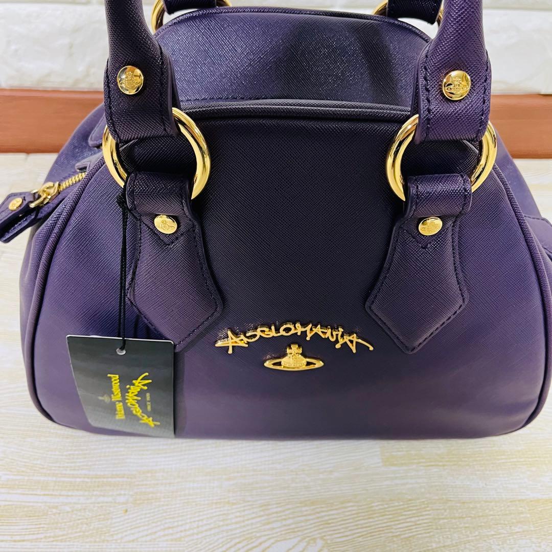 激安特価 【美品】Vivienne Westwood ハンドバック パープル