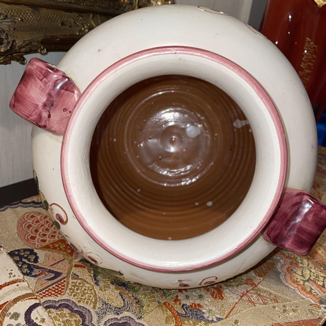 イタリア製　花瓶　陶器