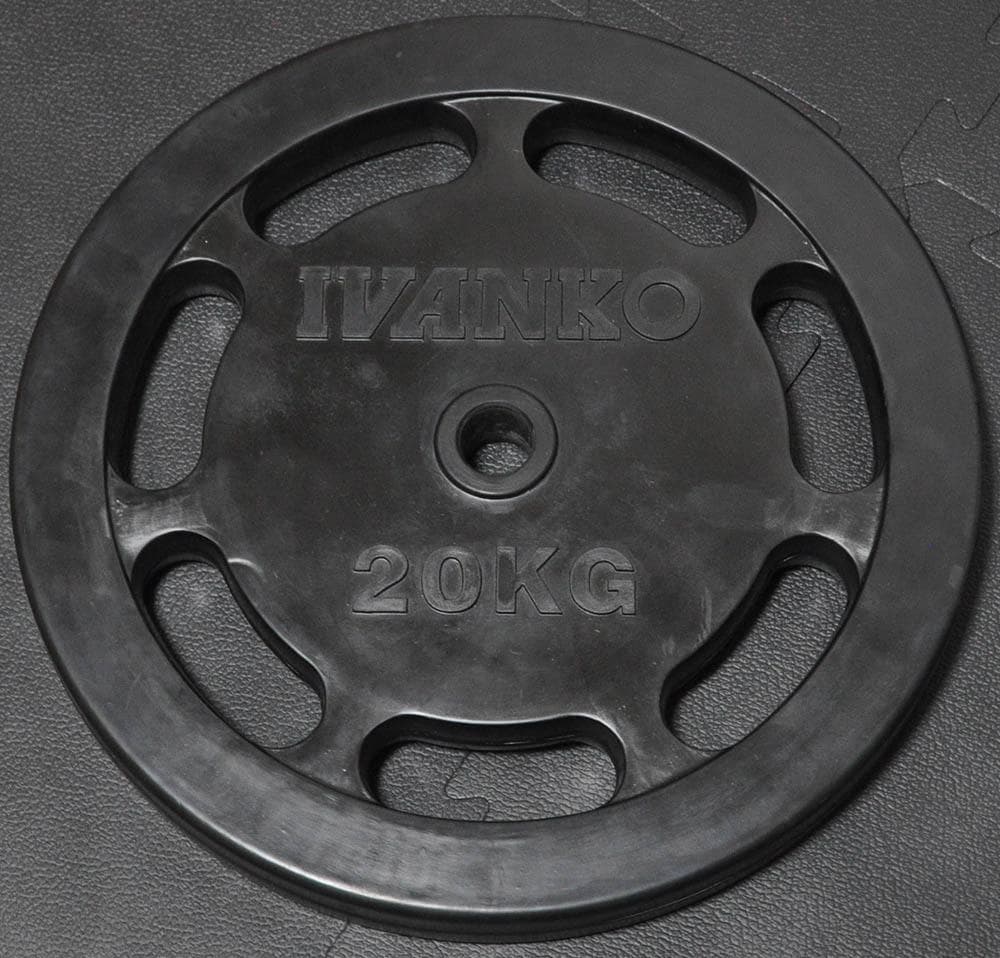 超美品 イヴァンコ 20kg IVANKO ラバープレート ② 穴径28mm