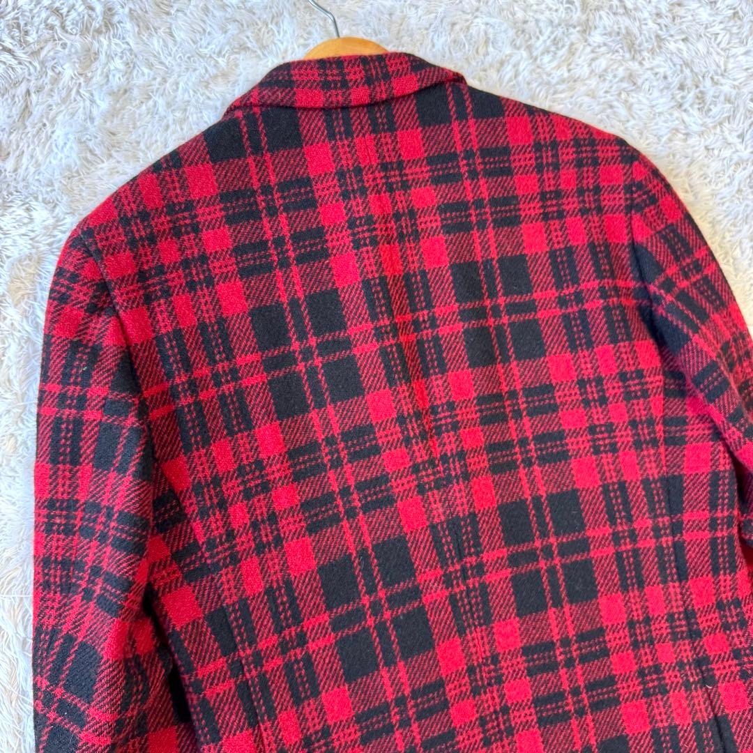 極美品 トゥモローランド テーラードジャケット ハリスツイード チェック 48 極美品 トゥモローランド テーラードジャケット ハリスツイード チェック 48