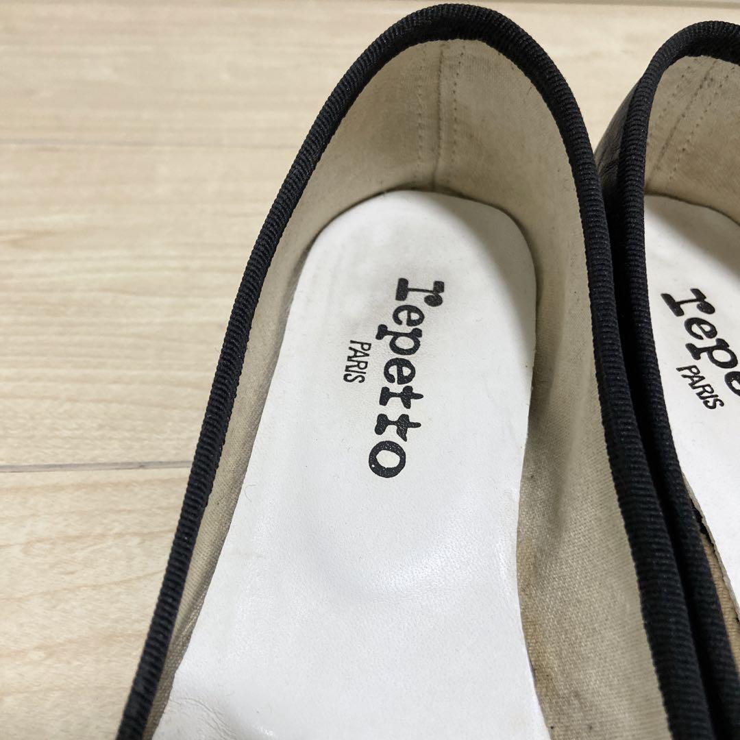 repetto カミーユ　レザー　パンプス　バレエシューズ　黒　36