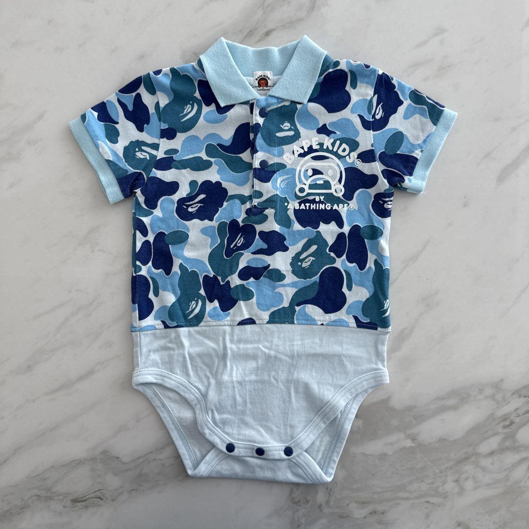 A BATHING APE 迷彩ロンパース 80cm - メルカリ