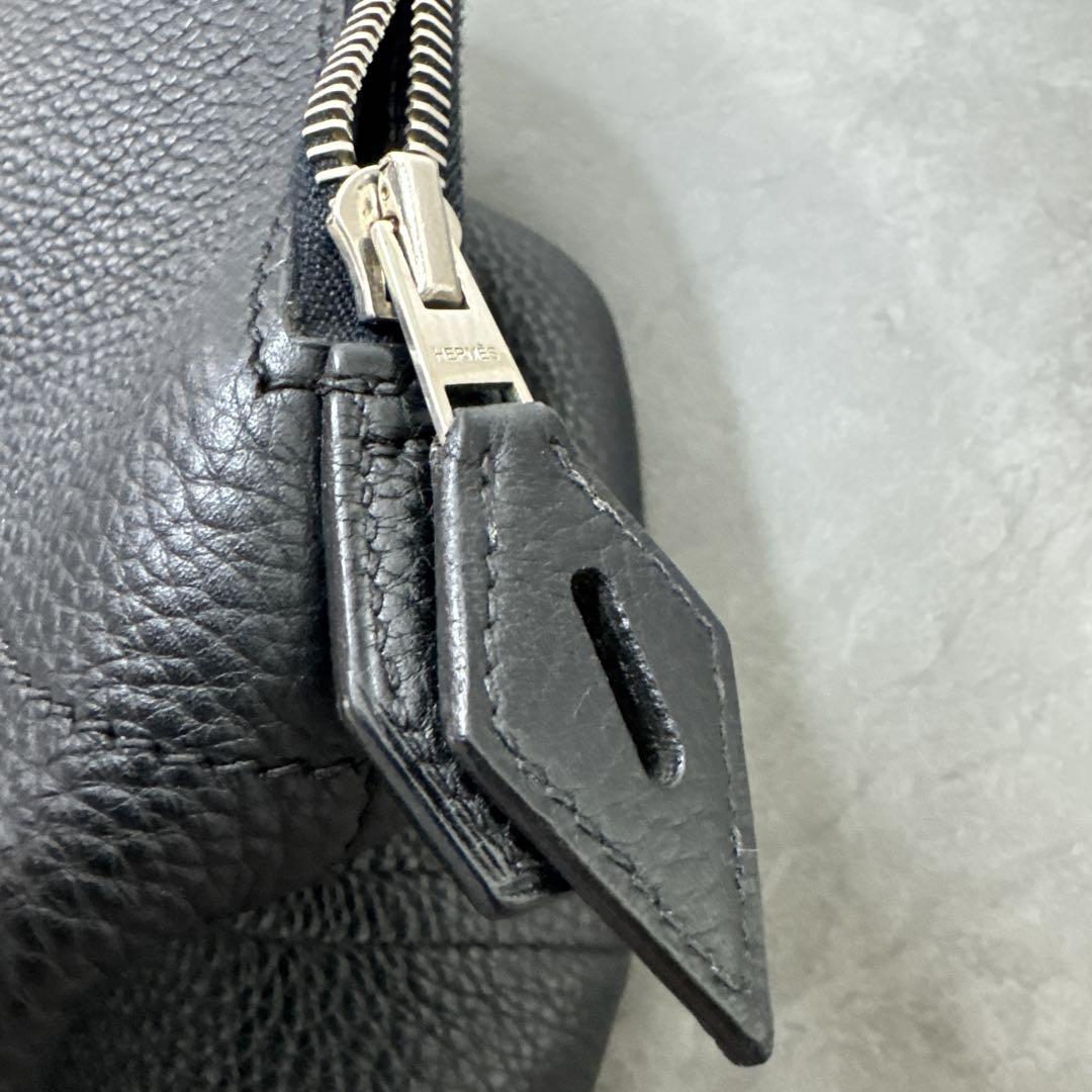 レア品　HERMES エルメス　ボリード45 ブラック　トリヨンクレマンス