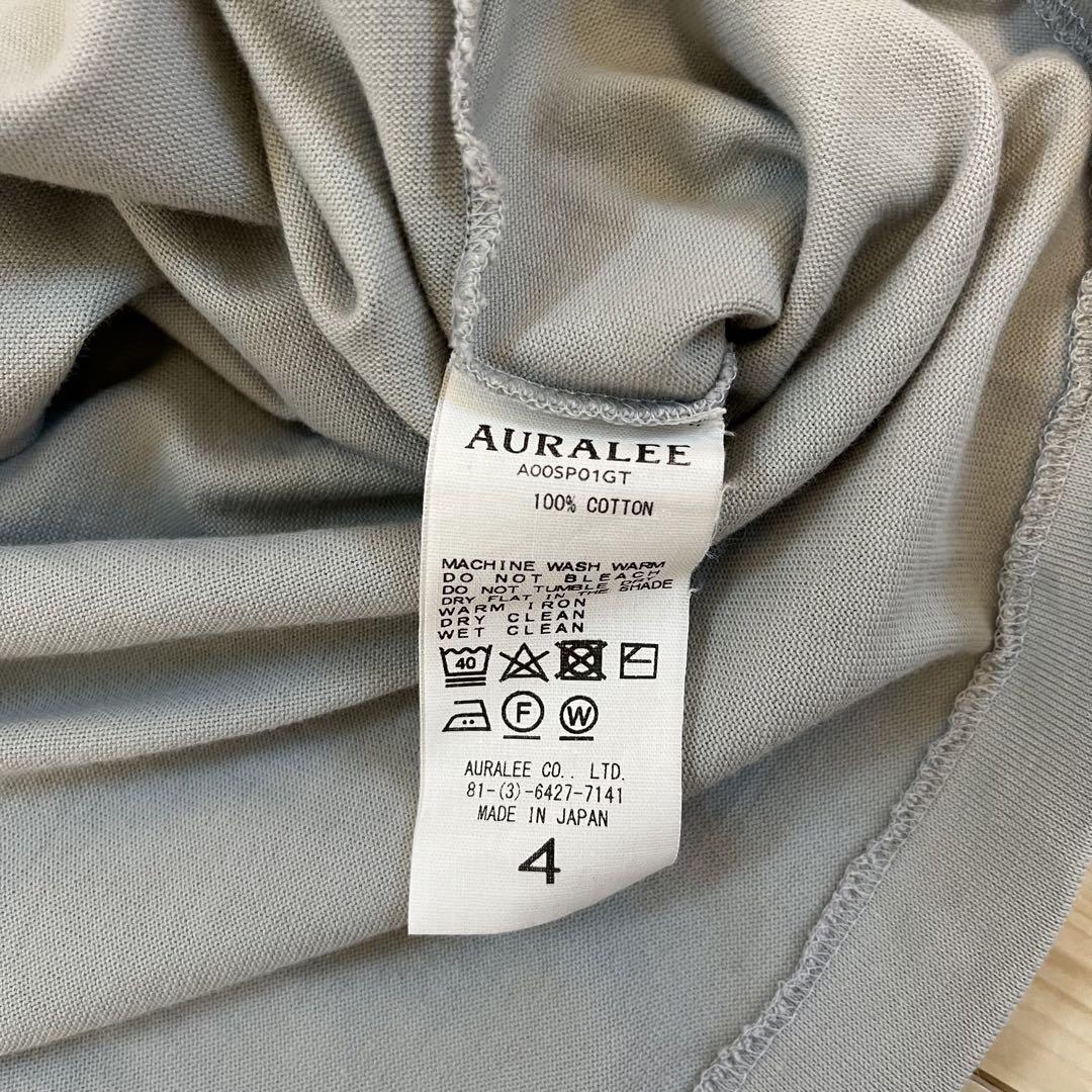 AURALEE LUSTER PLAITING L/S TEE 希少品 美品