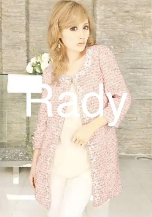 優れた品質 Rady ネイビー 安室奈美恵着用 フラワービジューツイード ...