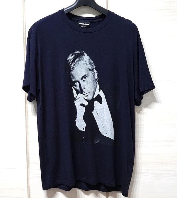 VIP ジョルジオアルマーニ ポートレートフォト Tシャツ MM・Giorgio Armani