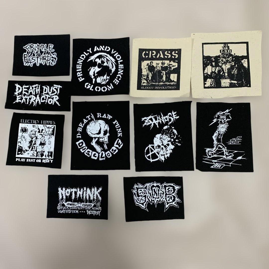 クラストパック　クラスト　ハードコア punk disclos d-beat 布パッチ/ハードコア/クラスト/パンク - メルカリ