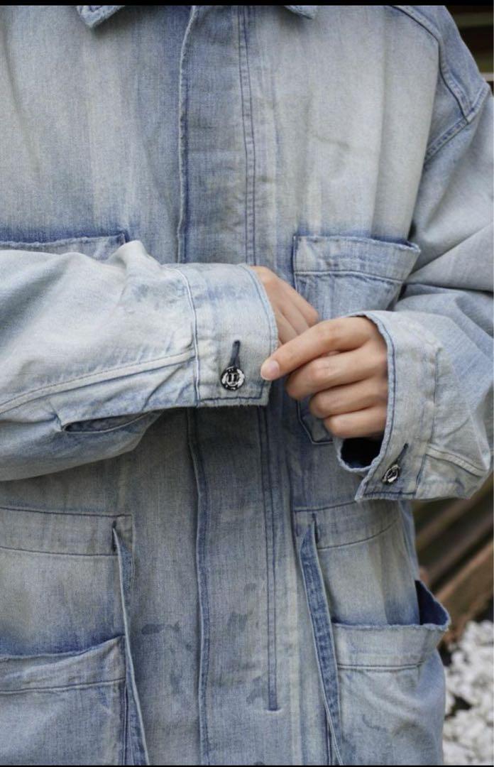 ジャケット・アウター 24AW ANCELLM AGING DENIM SHIRT JACKET