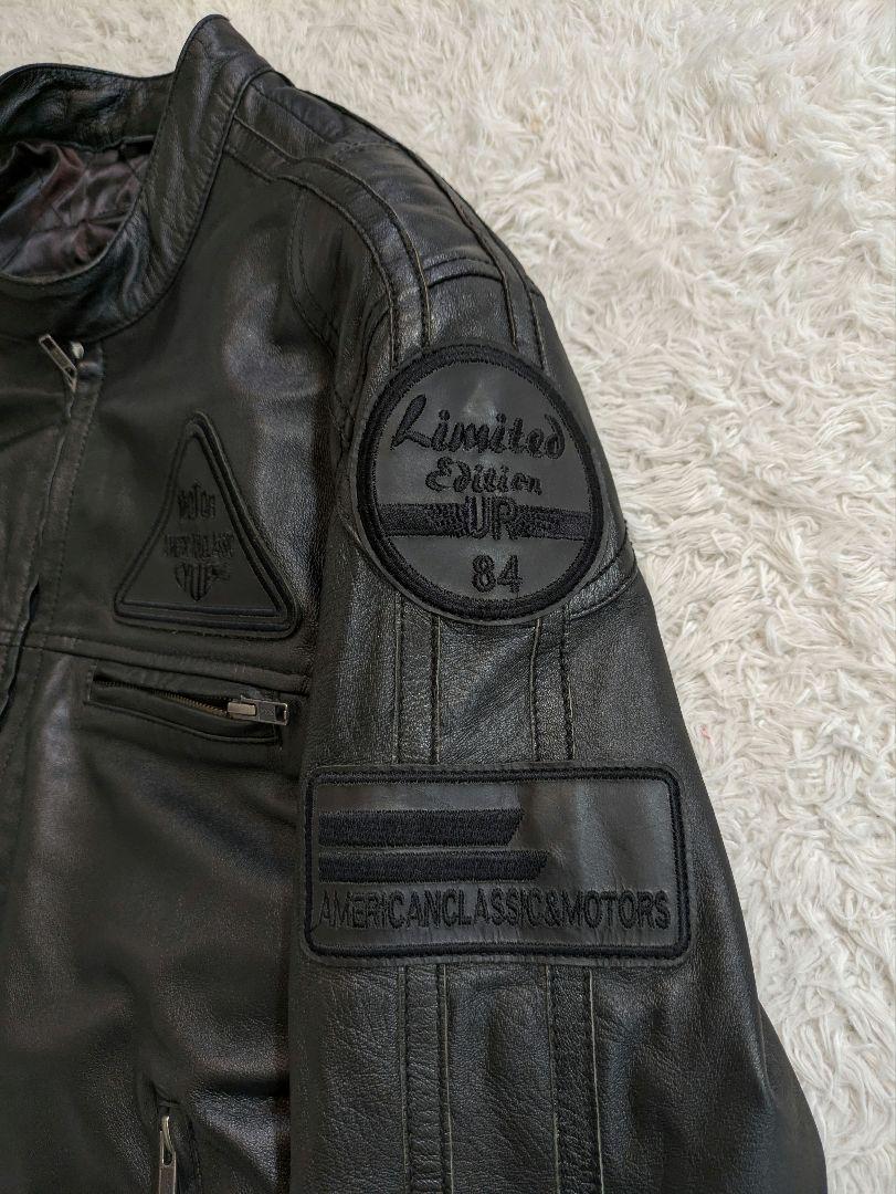 美品✨デグナー ライダースジャケット 13WJ-1C  羊革　メンズ   黒