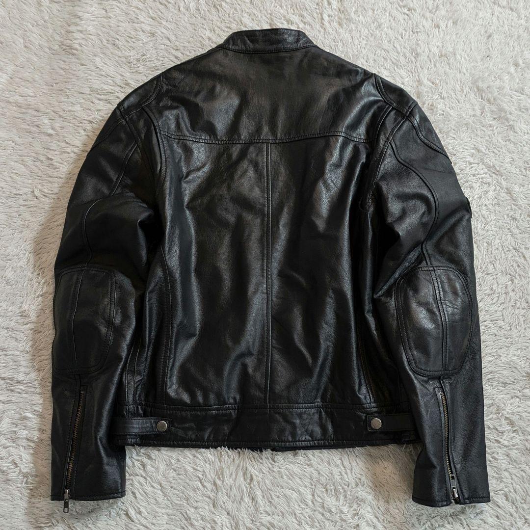 美品✨デグナー ライダースジャケット 13WJ-1C  羊革　メンズ   黒