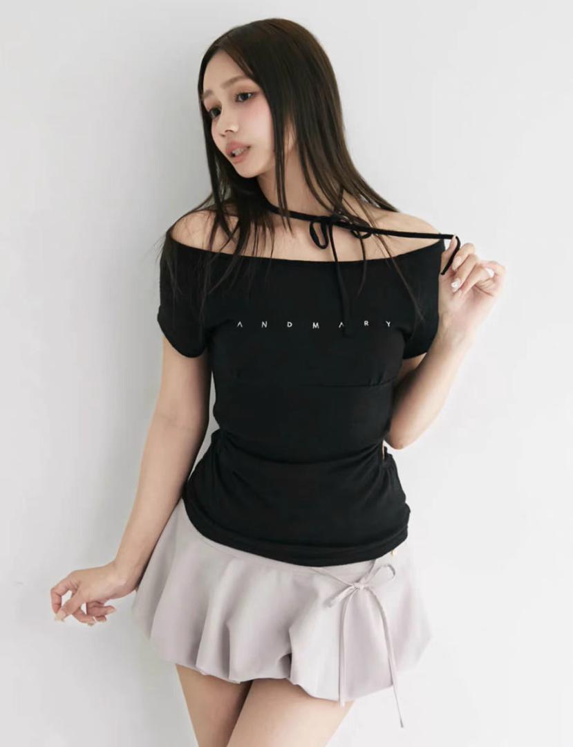 新品未使用　Mary logo tops andmary ANDMARY】Mary logo tops