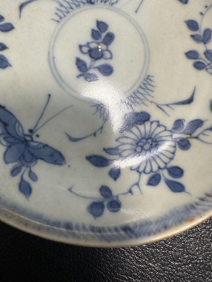 【専用】サザビーズ・アムステルダム　中国骨董　清時代中期　青花蝶紋盤