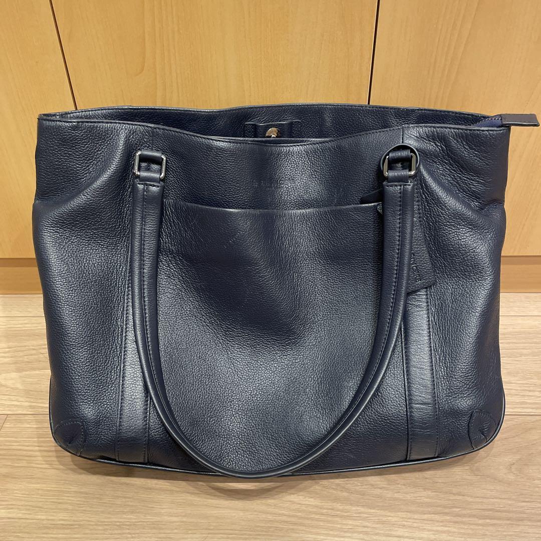 BLUE SINCERE【ブルーシンシア】本革トートバッグ ネイビー