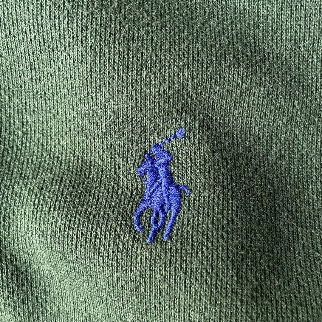 RALPH LAUREN ラルフローレン フルジップ パーカー ロゴ 緑