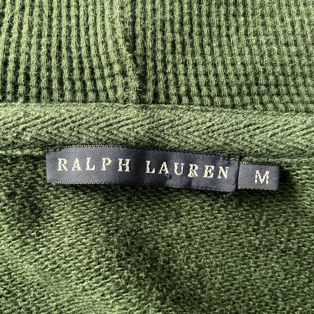 RALPH LAUREN ラルフローレン フルジップ パーカー ロゴ 緑