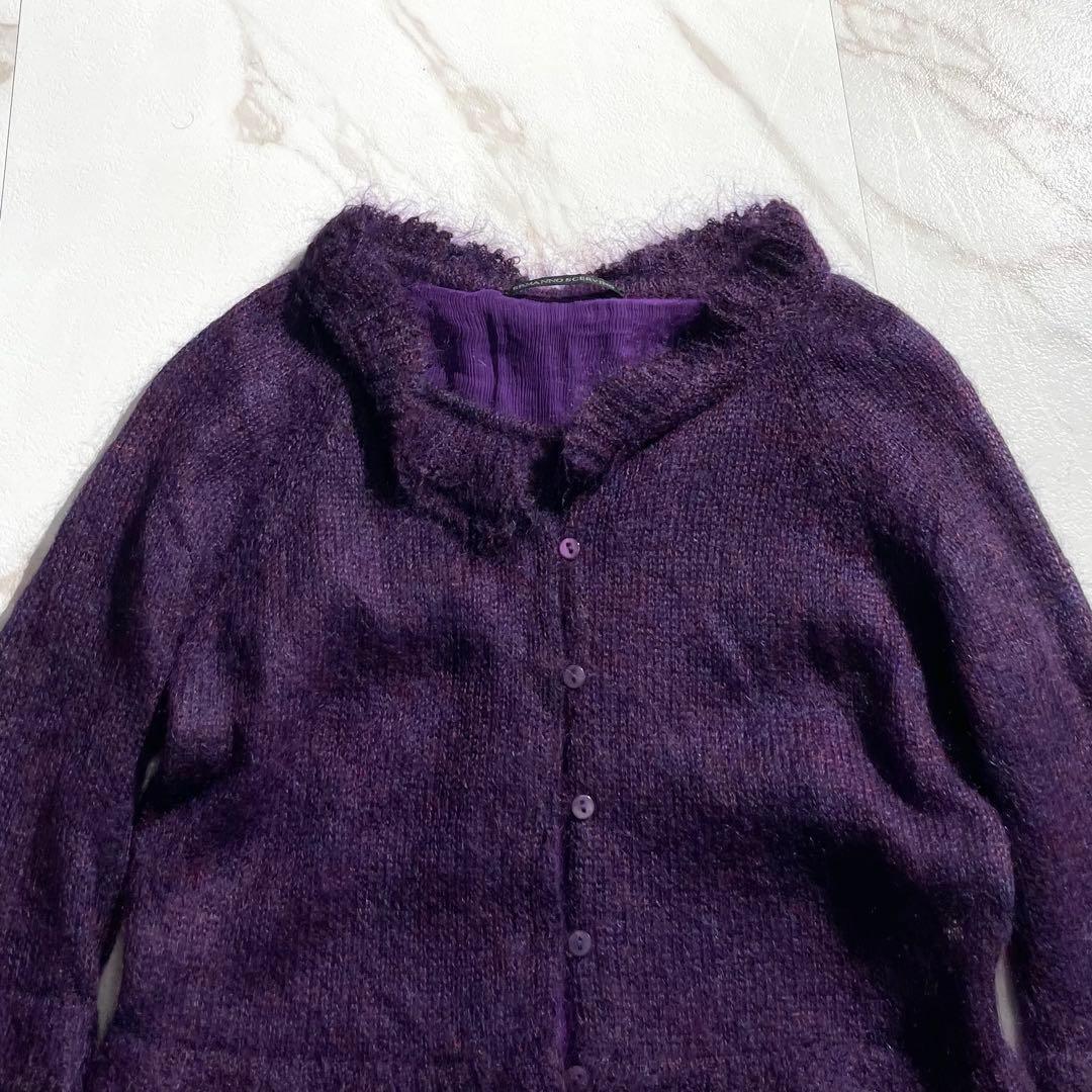 入手困難✨ エルマンノシェルビーノ セットアップ モヘア素材 パープル