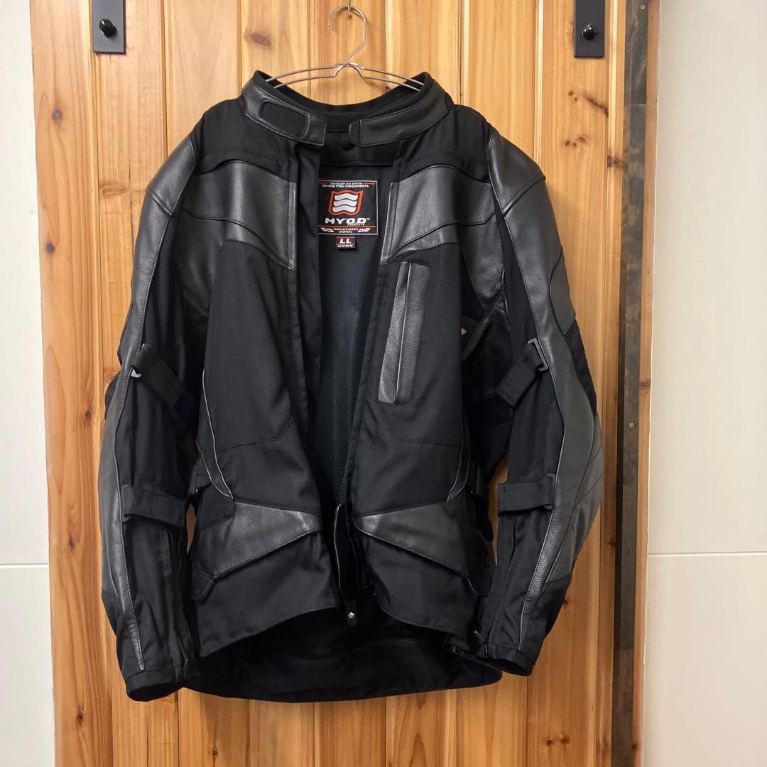 HYODヒョウドウ レザージャケット黒 グレーXL LL WWW_SHINETEETH_COM