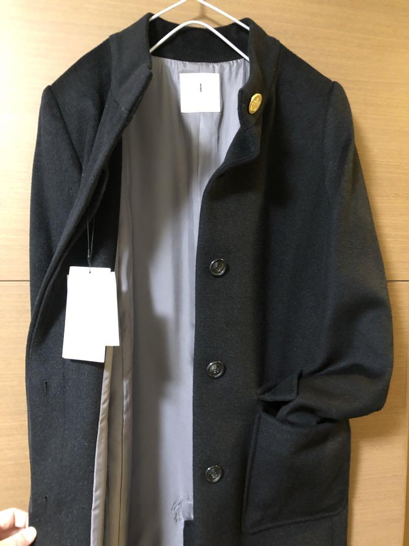 新品●Adam et Ropeアダムエロペ アンゴラスタンドカラーコート