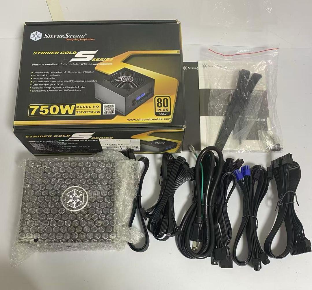 未使用 SilverStone PC電源 ST75F-GS 750W /Gold