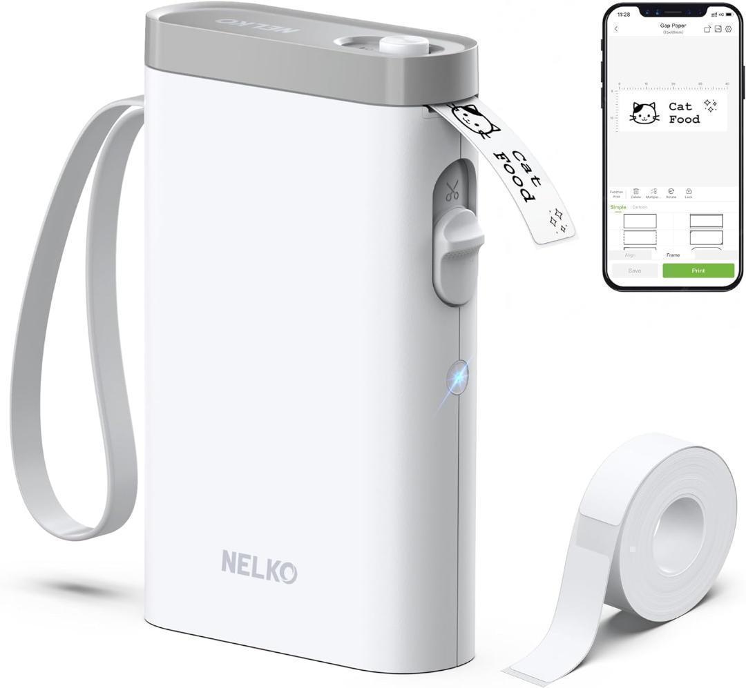 今だけ！ラベルライター Bluetooth ラベルプリンター 名前シール 多機能