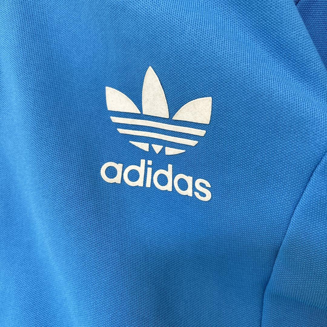 【希少品】 adidas アディダス　トラックジャケット　ブルー 水色　フェルト