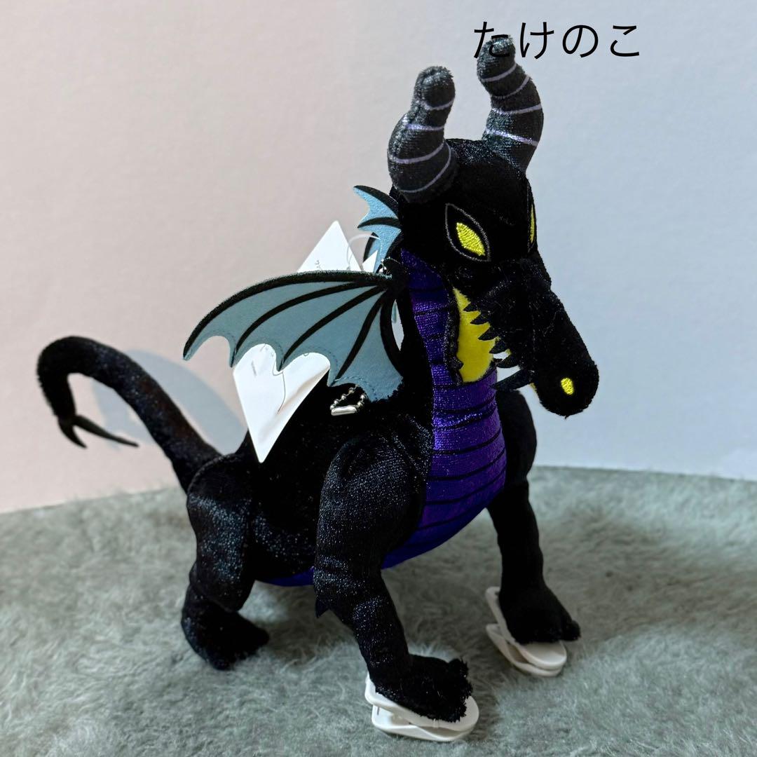 肩のせぬいぐるみ　マレフィセント　ディズニー　ヴィランズ　くっつきぬいぐるみ