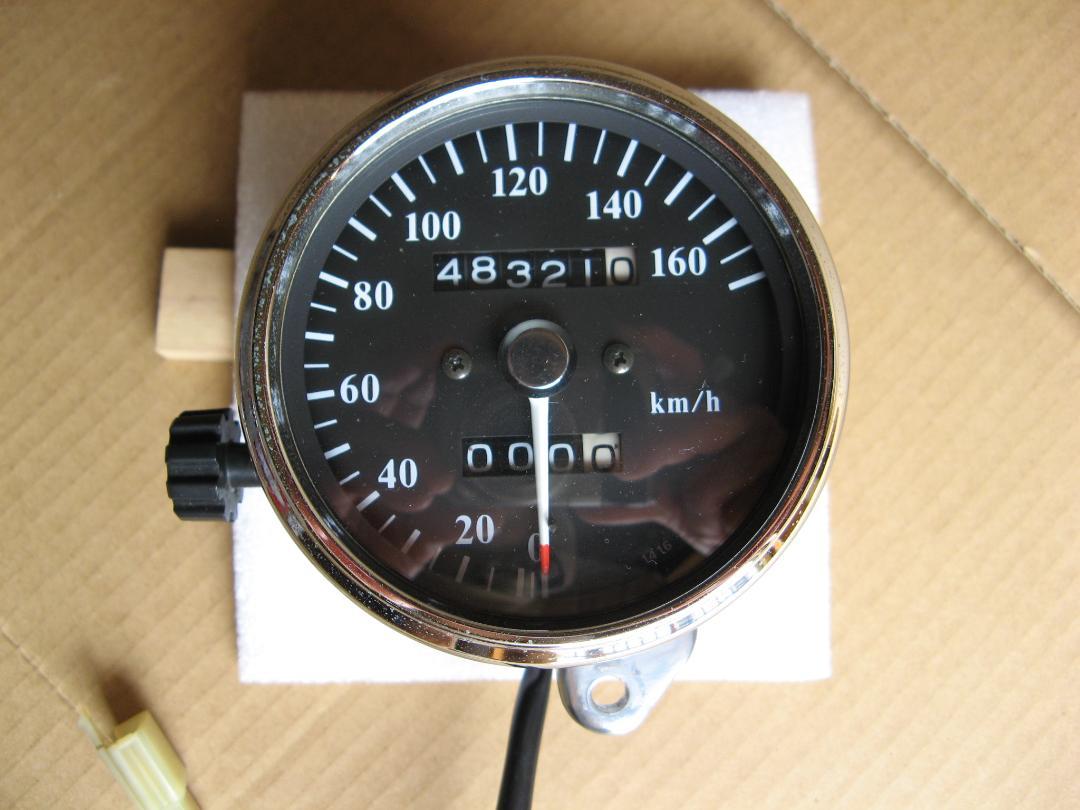 カワサキ用ステンレス製速度計 最大170 km/h 48321 km - メルカリ