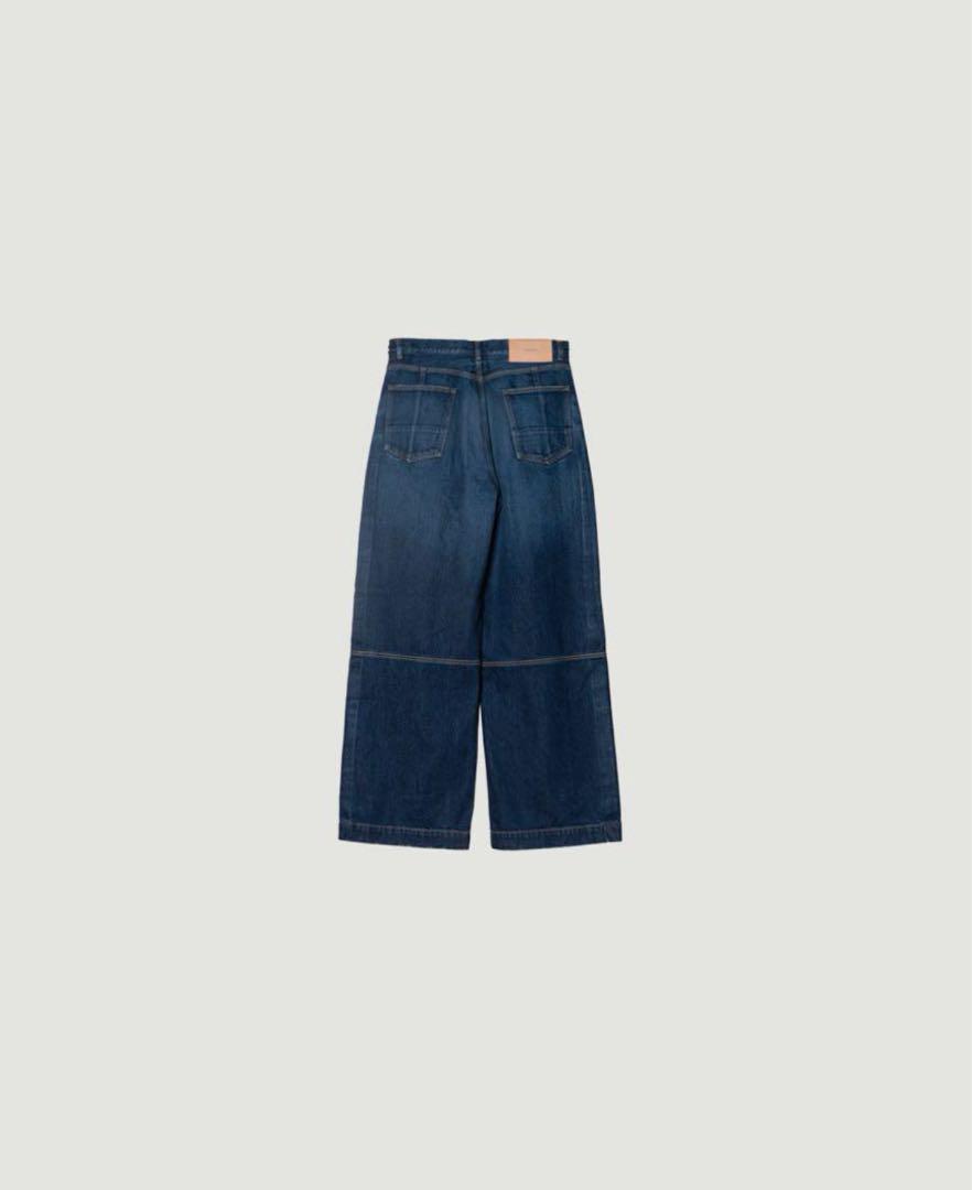 SUBLATIONS WIDE SEAM DENIM BAGGY PANTS