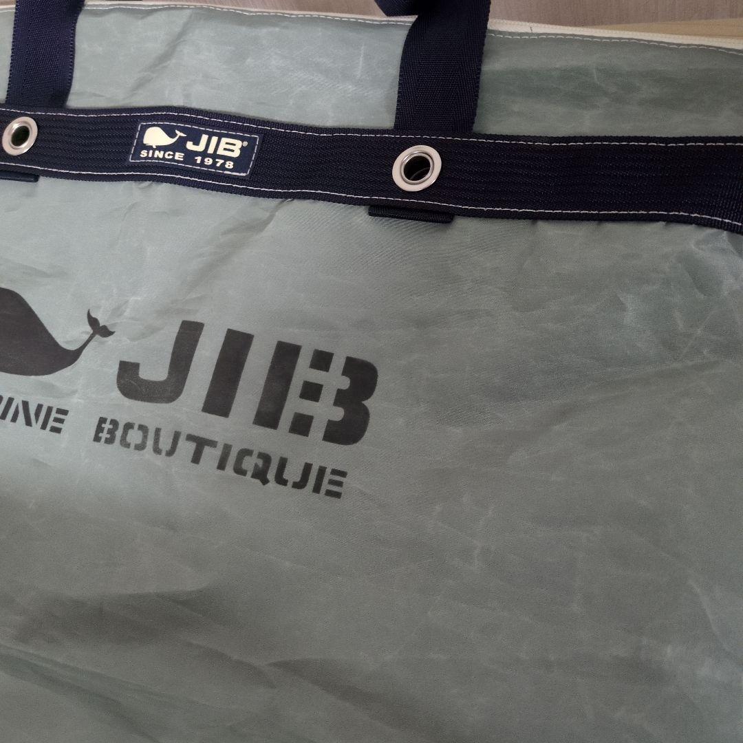 み*ん様 JIB/ジブ★ファスナー付きトートバッグ　M　旅行サイズ　グレー　美品