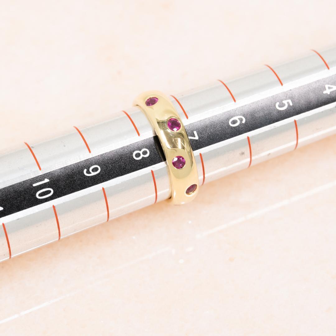 TIFFANY&Co. ヴィンテージ ドッツ ルビー ゴールド リング