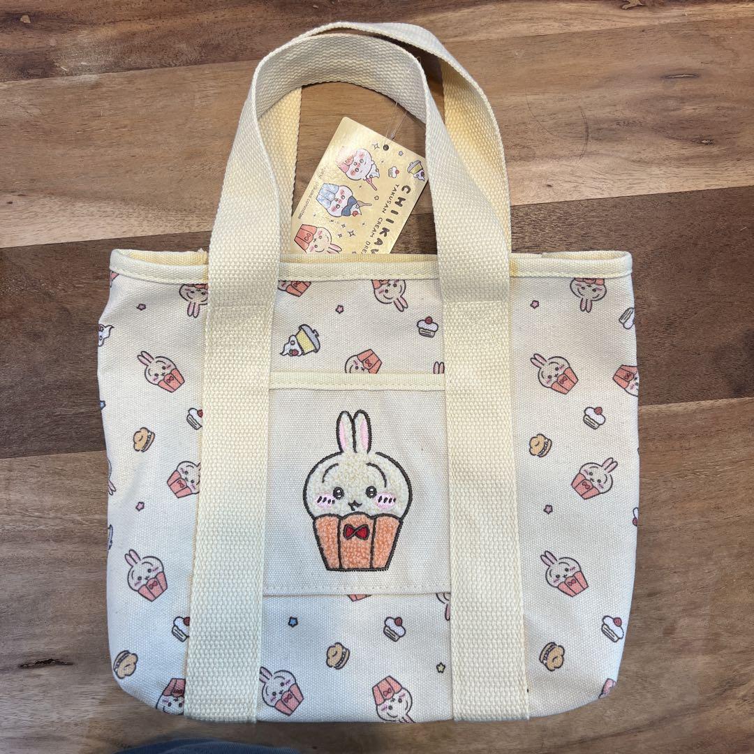 くまとうさぎ刺繍トートバッグ ちいかわ刺繍トートバッグ うさぎ - メルカリ
