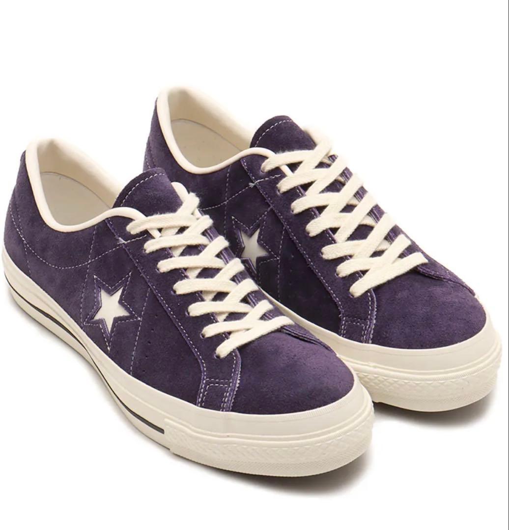 CONVERSE ONE STAR J SUEDE PURPLE 26.5cm