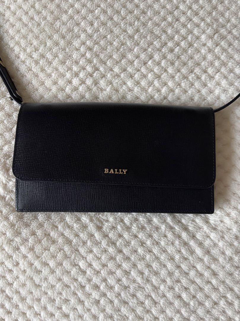 美品 BALLY バリー 本革 レザー ウォレット ショルダーバッグ 斜め掛け