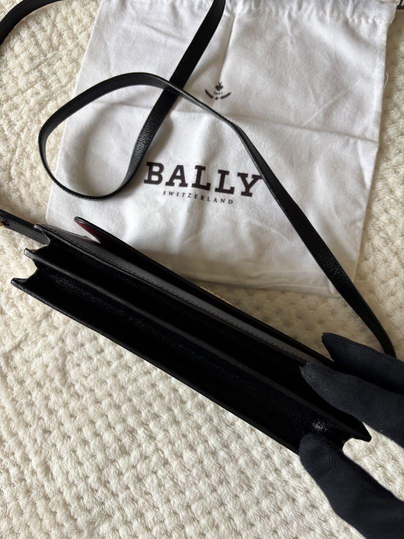 美品 BALLY バリー 本革 レザー ウォレット ショルダーバッグ 斜め掛け