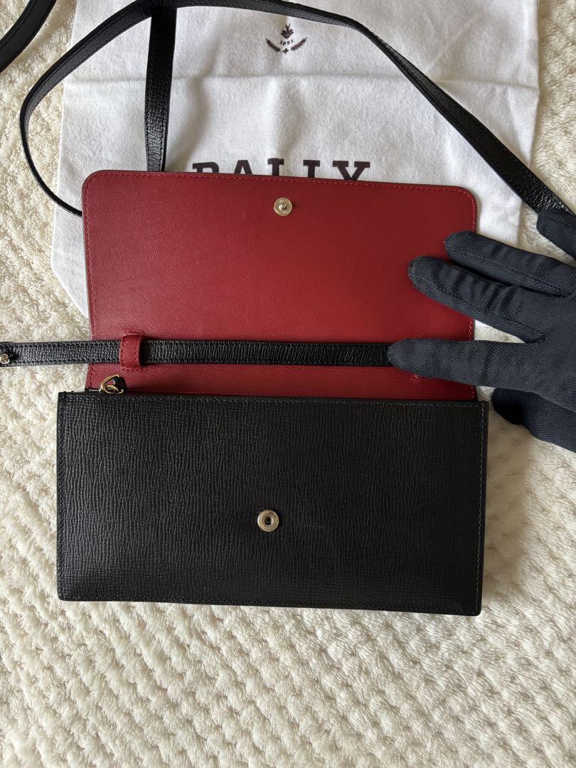 美品 BALLY バリー 本革 レザー ウォレット ショルダーバッグ 斜め掛け