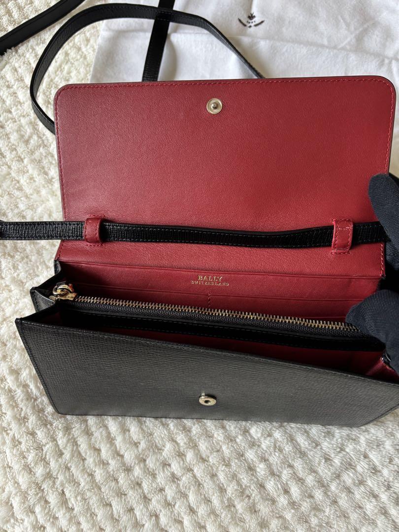 美品 BALLY バリー 本革 レザー ウォレット ショルダーバッグ 斜め掛け