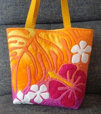 ちえたん様専用！ハンドメイド ハワイアンキルトバッグ