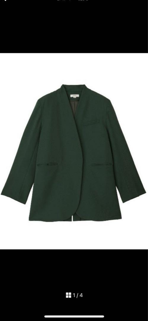 ジャケット・アウター Ameri BIG COLLAR TUCK SHOULDER COAT JW ANDERSON | Layered Collar Cropped Cotton Trench Jacket