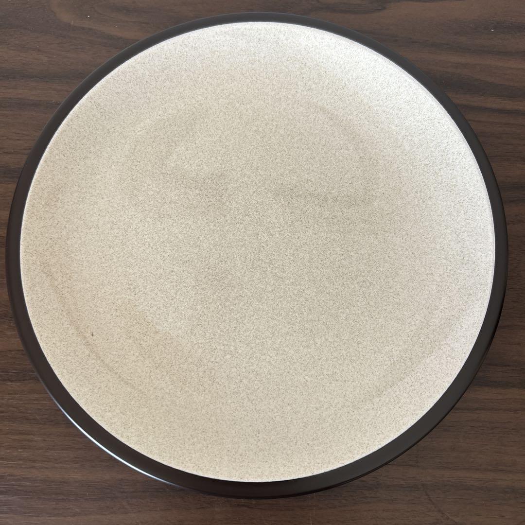 昭和レトロ　ミカサセラ ストーン　日本製　大皿　当時物　約31.5㎝×2.7㎝ 昭和レトロ！未使用品！ミカサ MIKASA 人気のテラストーンバニラ
